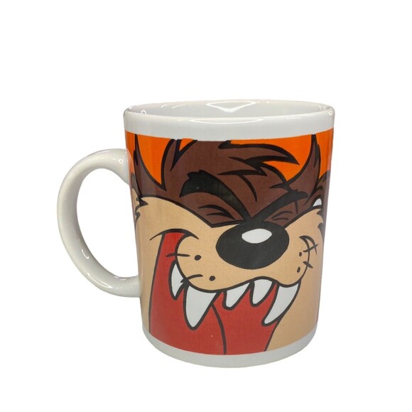 Warner Bros Taz Tasmanian Devil Looney Tunes Coffee Mug Cup WB Vintage 1999 - Picture 3 of 9